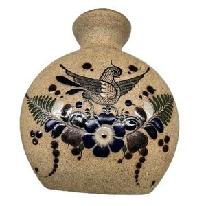 Netzi Mexico Southwestern Ceramic Pottery Sandstone Stoneware Vase Tonala Bird